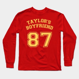 Taylor 87 Number Taylor's Boyfriend Long Sleeve T-Shirt